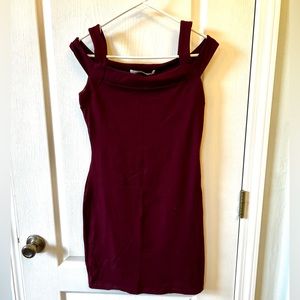 Susana Monaco Lexi Body Con Dress in Port